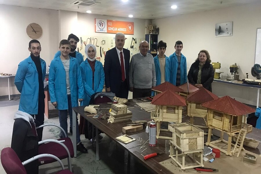 Rize'de Mesleki Eğitim Kursunu Ziyaret Ettik
