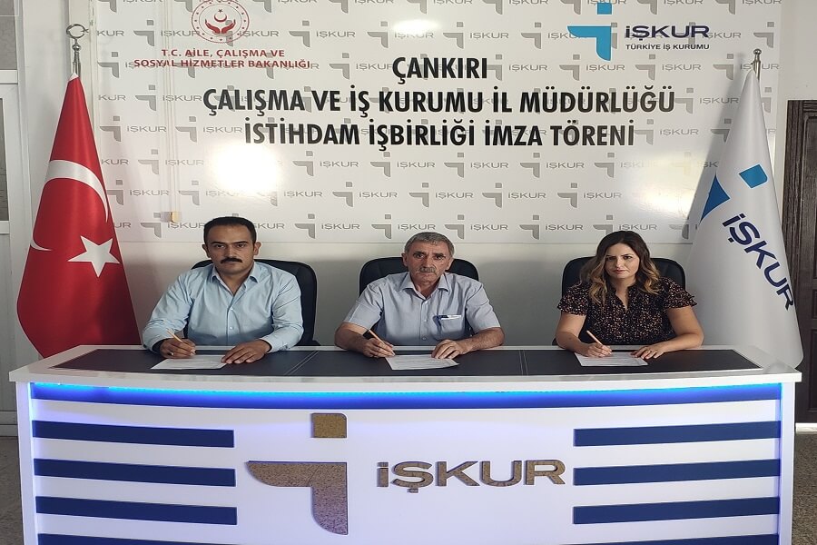 Çankırı'da İşbaşı Eğitim Programı Protokolü İmzaladık