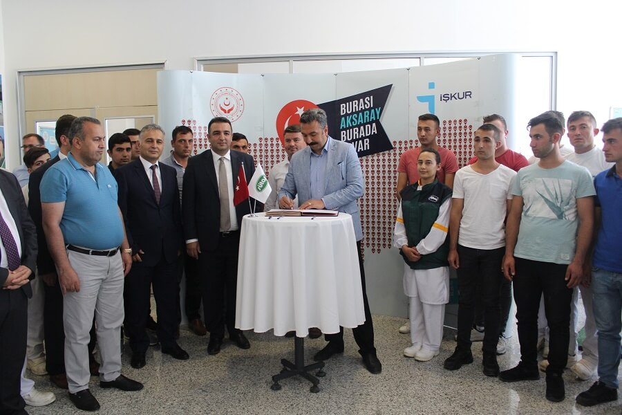 Aksaray'da İşbaşı Eğitim Programı Protokolü İmzaladık haber kapak görseli