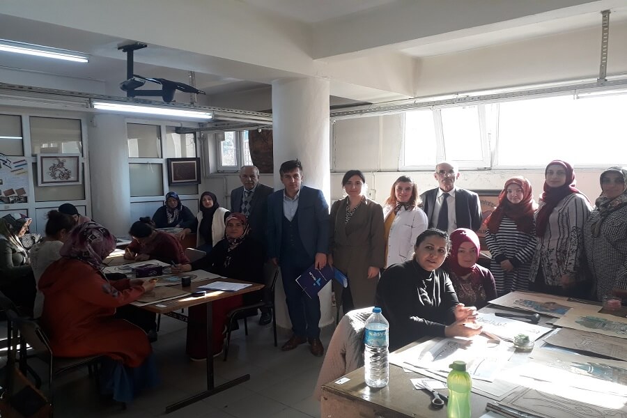 Artvin'de Mesleki Eğitim Kursunu Ziyaret Ettik