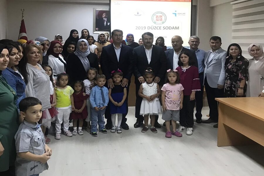 Düzce'de Mesleki Eğitim Kursumuzun Sertifika Töreni Düzenlendi